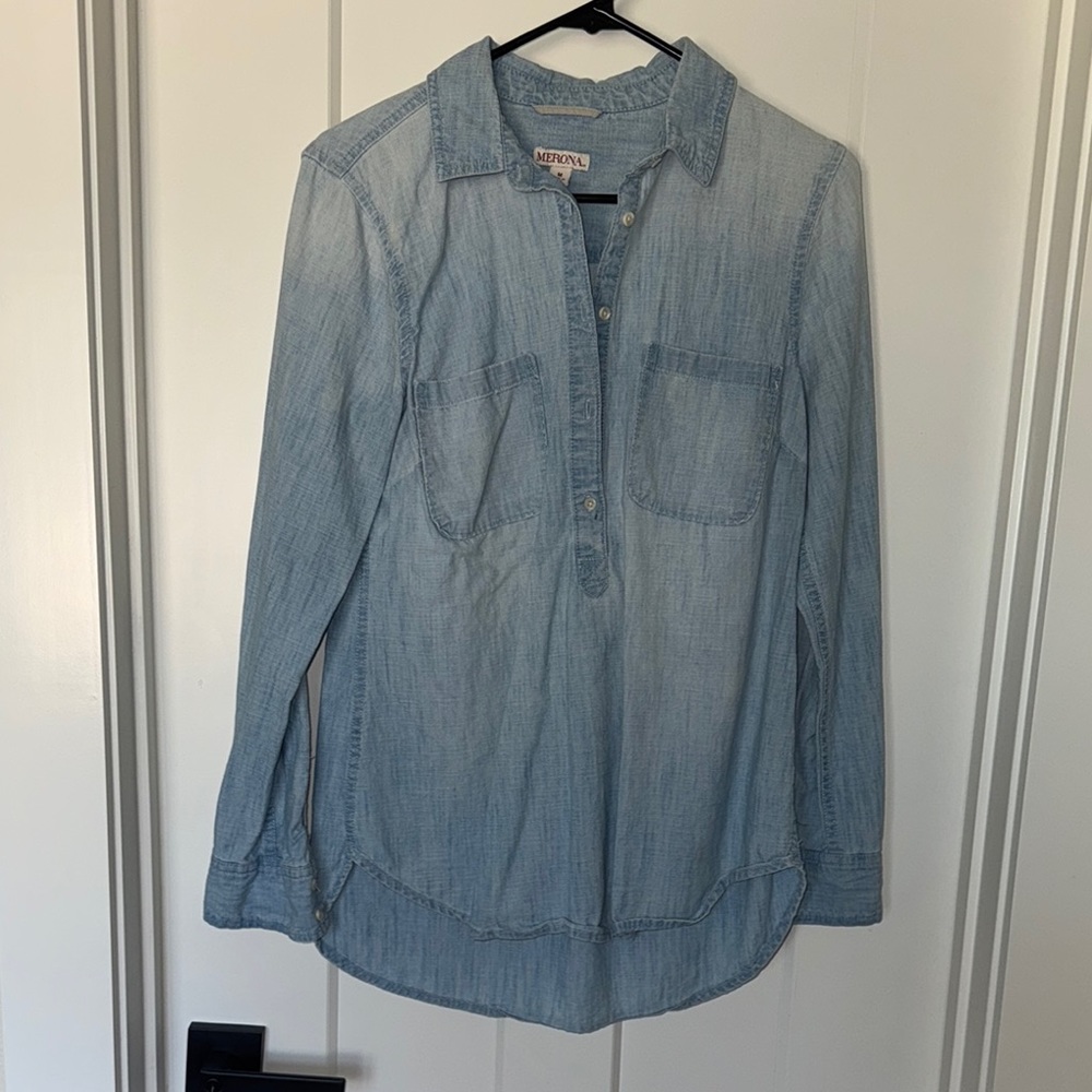 Merona Light Blue Button Down Shirt